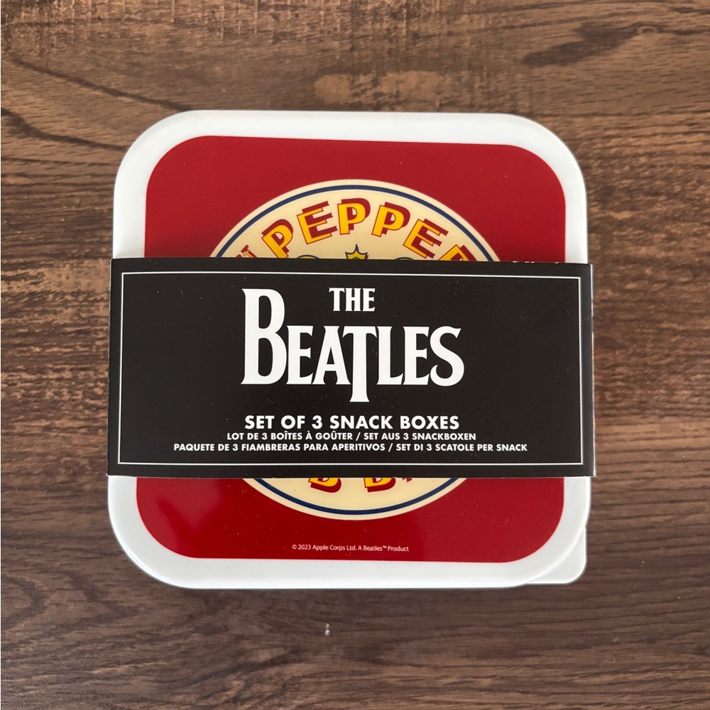 The Beatles Set of 3 Snack Boxes